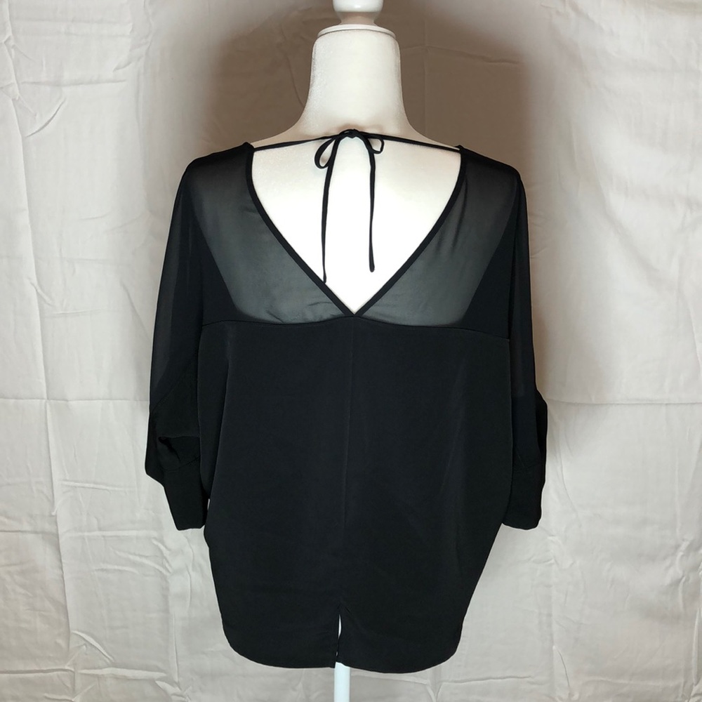 Express dressy top with sheer detail - Picture 4 of 6